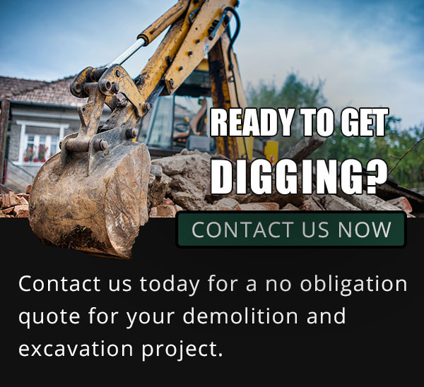 Excavation equipment picks up material