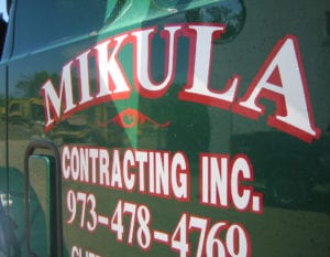 Mikula logo on truck