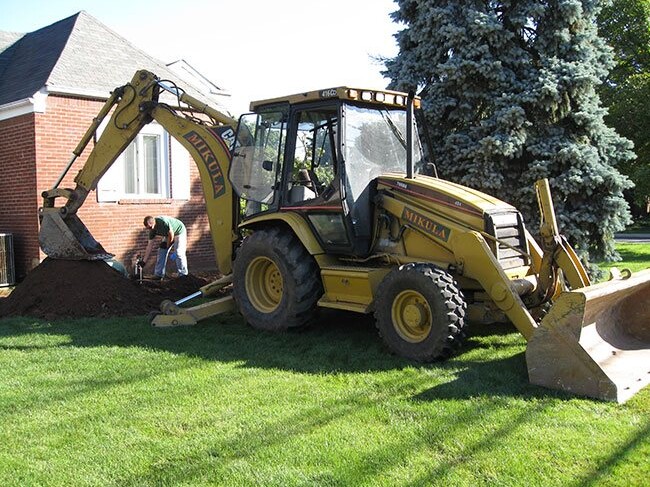 mikula contracting machinery backhoe excavation contractors