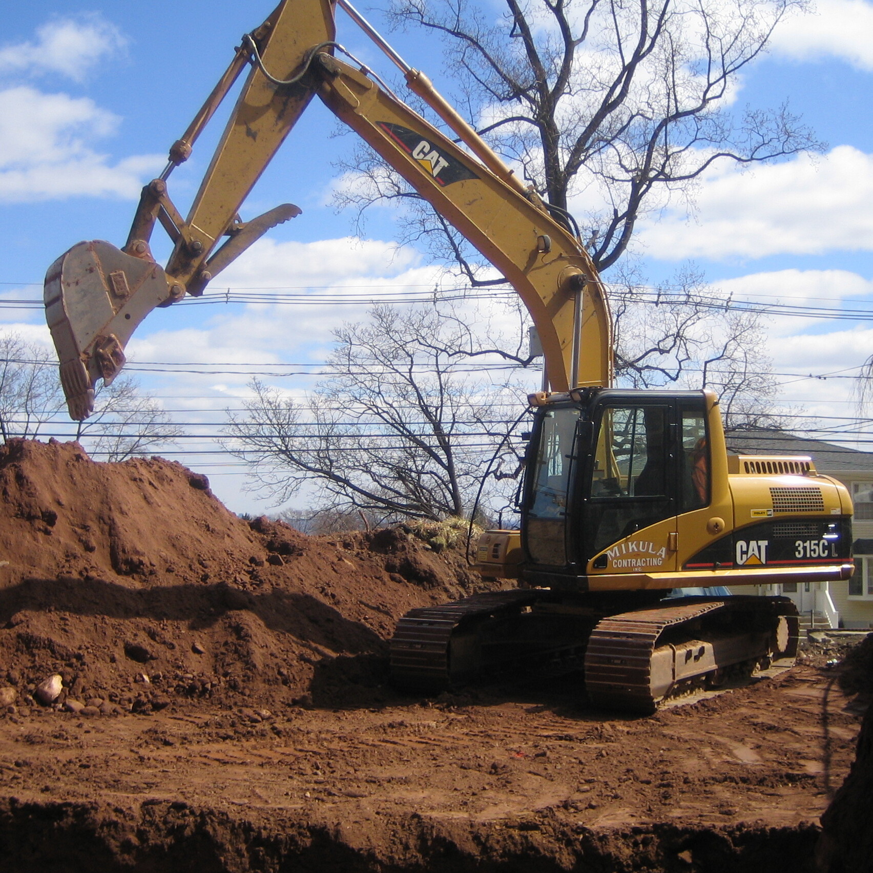 Mikula excvation equipment on jobsite