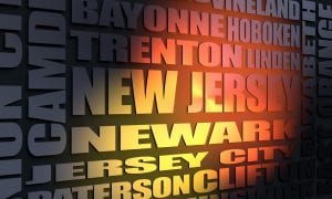 New Jersey towns in big font