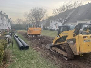 Land being graded in New Jersey
